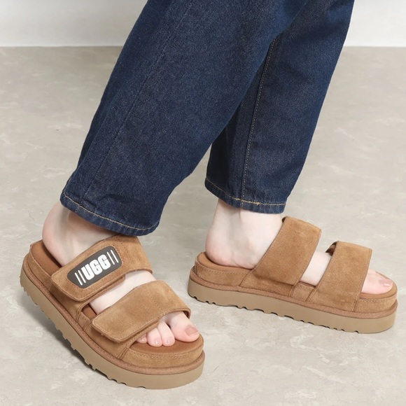 UGG
Women's Greer Platform Slide Sandals Chestnut size 9.5 gently used - Picture 1 of 14